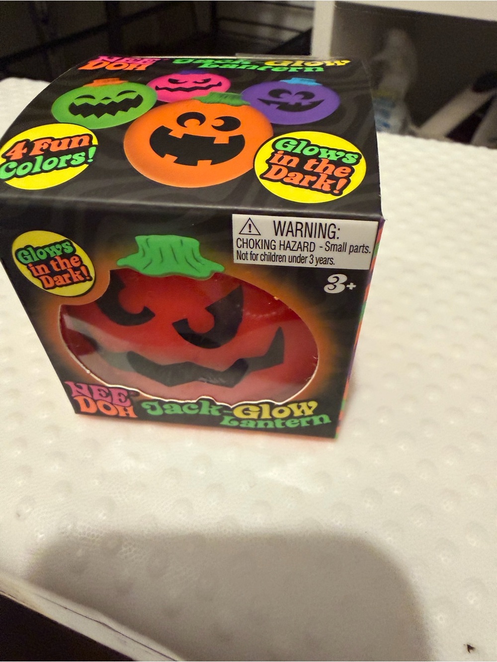 NeeDoh Jack Glow Pumpkin - Orange Glow new and authentic